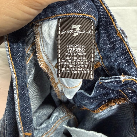 7 For All Mankind Bootcut Jeans 28x27 Medium Wash USA - Picture 6 of 6
